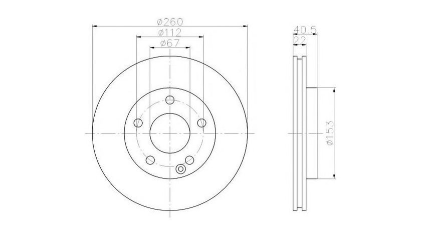 Disc frana Mercedes A-CLASS (W168) 1997-2004 #2 09735910