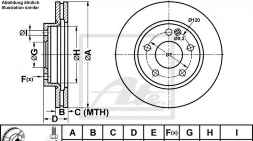 Disc frana Mercedes A-CLASS (W168) 1997-2004 #2 09735910