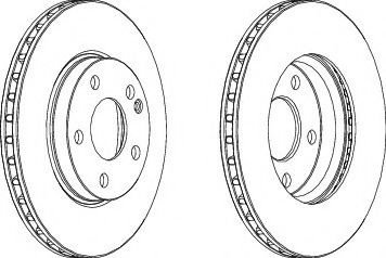 Disc frana MERCEDES B-CLASS (W245) (2005 - 2011) FERODO DDF1220 piesa NOUA