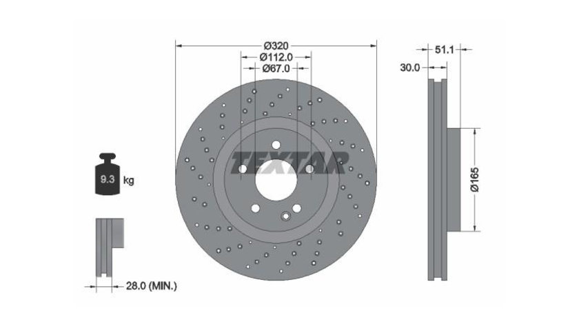 Disc frana Mercedes B-CLASS (W246, W242) 2011-2016 #2 0986479A60