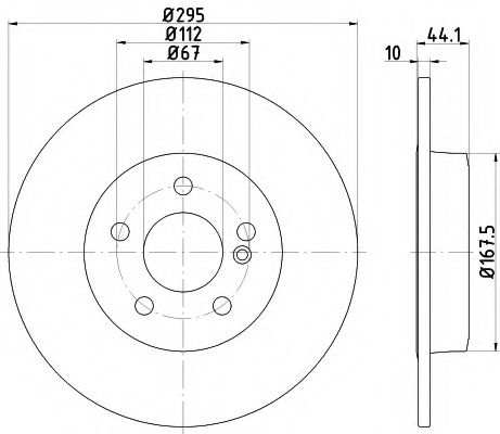 Disc frana MERCEDES B-CLASS (W246, W242) (2011 - 2016) TEXTAR 92254903 piesa NOUA