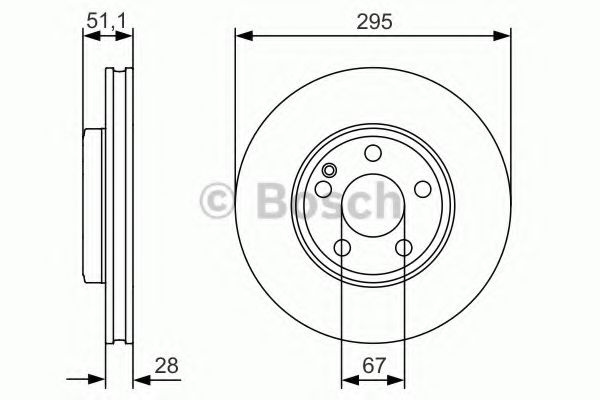 Disc frana MERCEDES B-CLASS (W246, W242) (2011 - 2016) BOSCH 0 986 479 A01 piesa NOUA