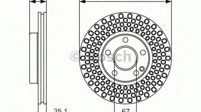 Disc frana MERCEDES B-CLASS (W246, W242) (2011 - 2016) BOSCH 0 986 479 A00 piesa NOUA