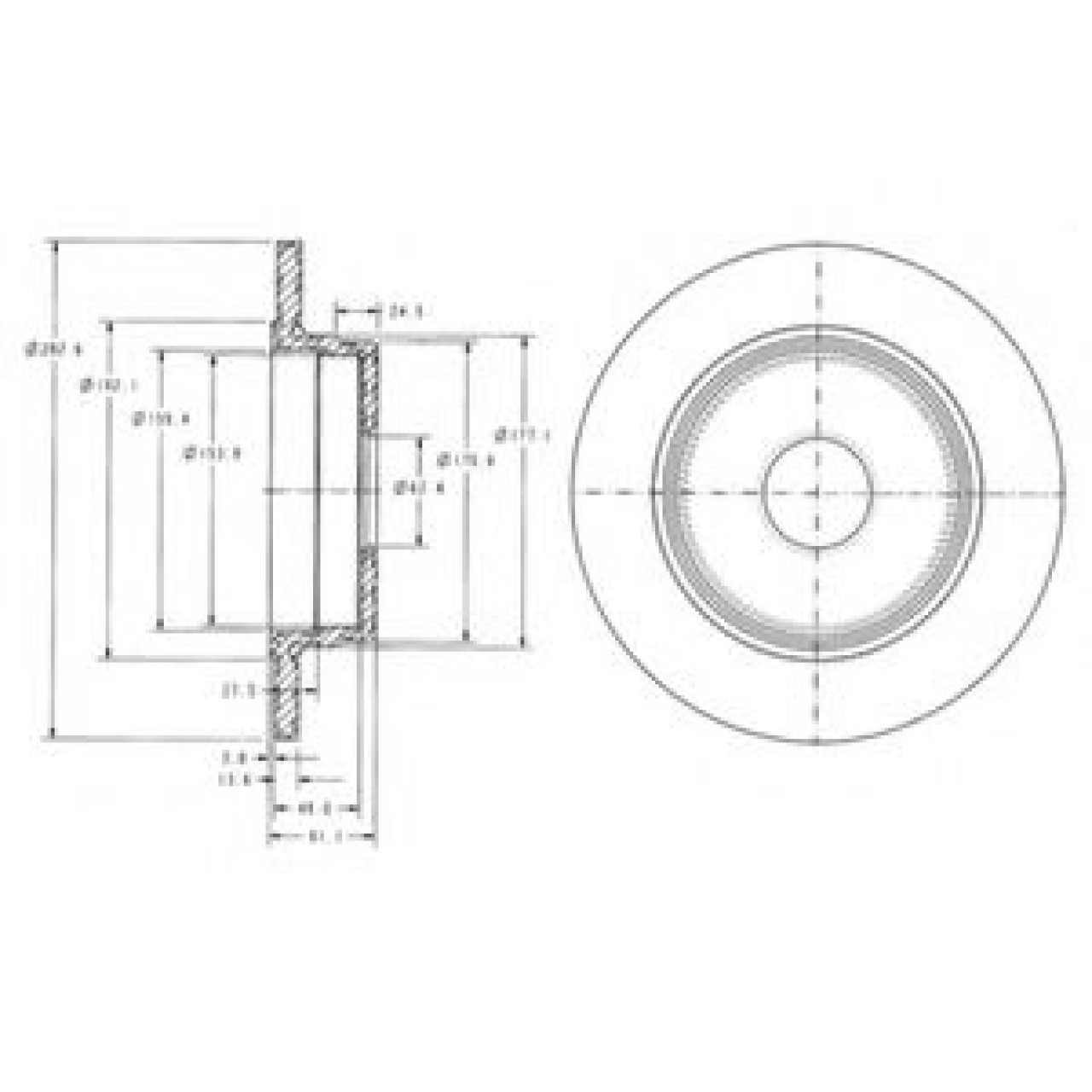 Disc frana MERCEDES C-CLASS Combi (S202) (1996 - 2001) DELPHI BG2510 piesa NOUA