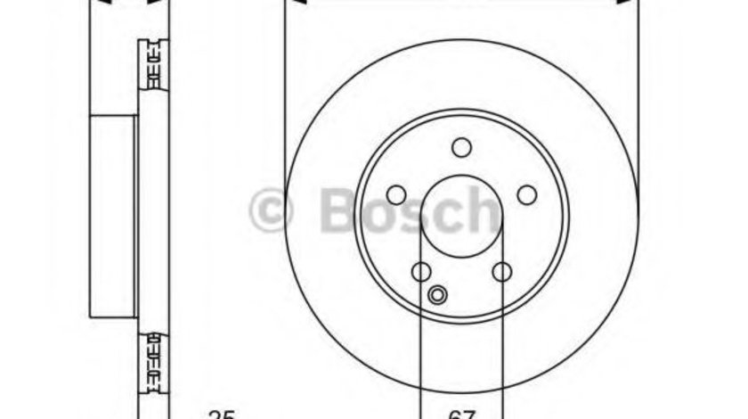 Disc frana MERCEDES C-CLASS Cupe (C204) (2011 - 2016) BOSCH 0 986 479 406 piesa NOUA