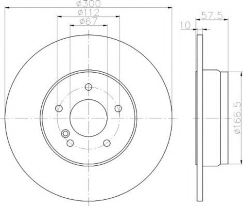 Disc frana MERCEDES C-CLASS T-Model (S204) (2007 - 2014) TEXTAR 92163303 piesa NOUA