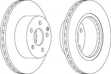 Disc frana MERCEDES C-CLASS T-Model (S204) (2007 - 2014) FERODO DDF1688 piesa NOUA