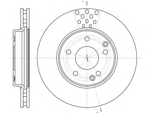 Disc frana MERCEDES C-CLASS (W202) (1993 - 2000) REMSA 6751.10 piesa NOUA