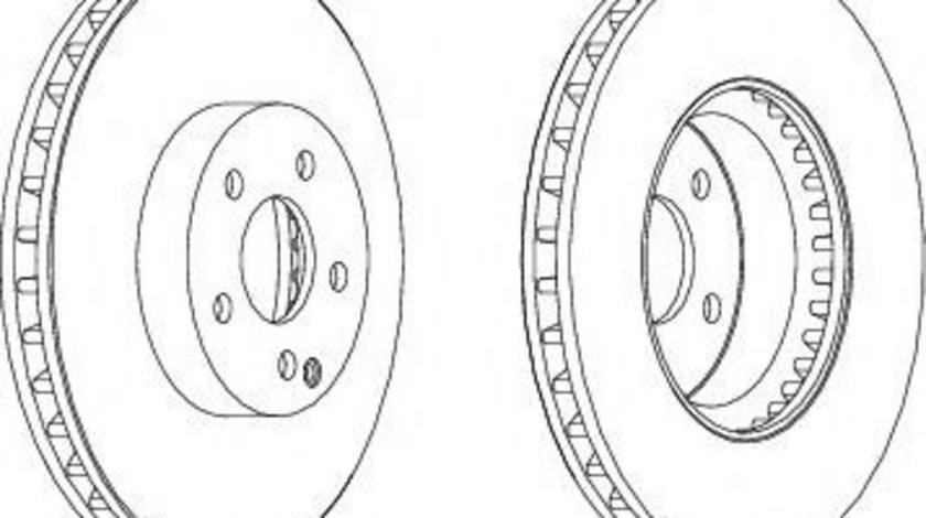 Disc frana MERCEDES C-CLASS (W204) (2007 - 2014) FERODO DDF1692C-1 piesa NOUA