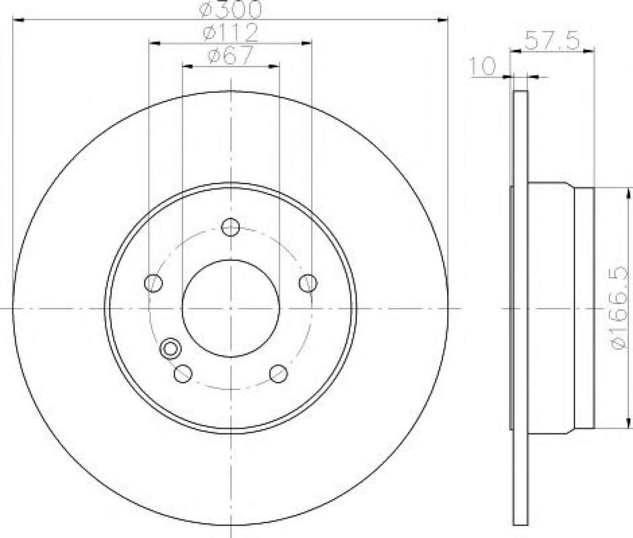 Disc frana MERCEDES C-CLASS (W204) (2007 - 2014) TEXTAR 92163303 piesa NOUA