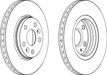 Disc frana MERCEDES CITAN Tila-Auto (415) (2012 - 2016) FERODO DDF1733 piesa NOUA