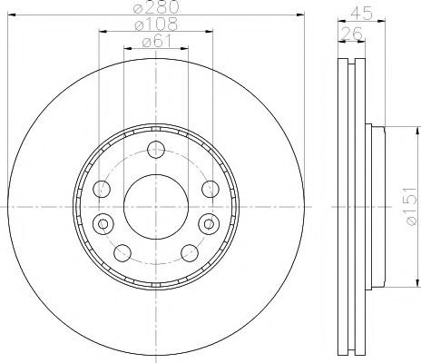 Disc frana MERCEDES CITAN Tila-Auto (415) (2012 - 2016) TEXTAR 92257903 piesa NOUA