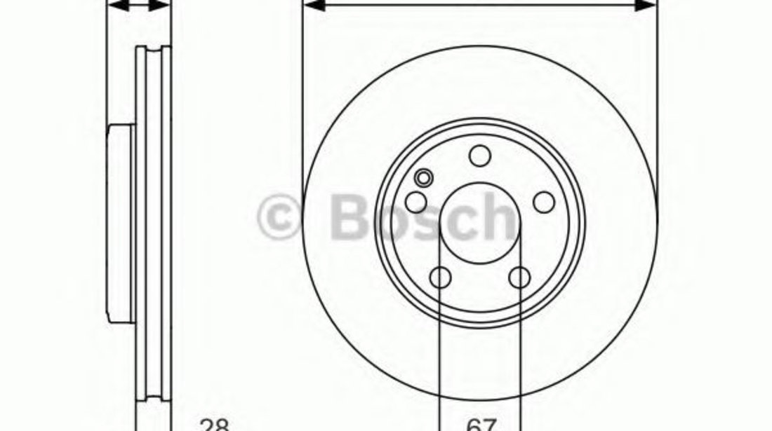 Disc frana MERCEDES CLA Cupe (C117) (2013 - 2016) BOSCH 0 986 479 A01 piesa NOUA