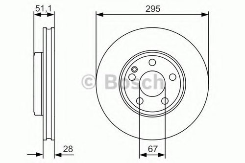 Disc frana MERCEDES CLA Shooting Brake (X117) (2015 - 2016) BOSCH 0 986 479 A01 piesa NOUA