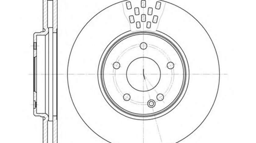 Disc frana MERCEDES CLC-CLASS (CL203) (2008 - 2011) REMSA 6556.10 piesa NOUA