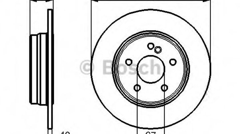 Disc frana MERCEDES CLK (C208) (1997 - 2002) BOSCH 0 986 478 626 piesa NOUA