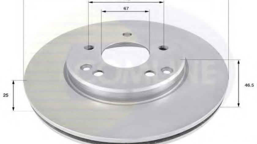 Disc frana MERCEDES CLK (C209) (2002 - 2009) COMLINE ADC1603V piesa NOUA