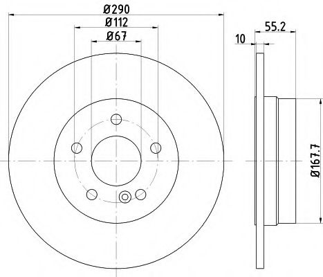 Disc frana MERCEDES CLK (C209) (2002 - 2009) TEXTAR 92072703 piesa NOUA