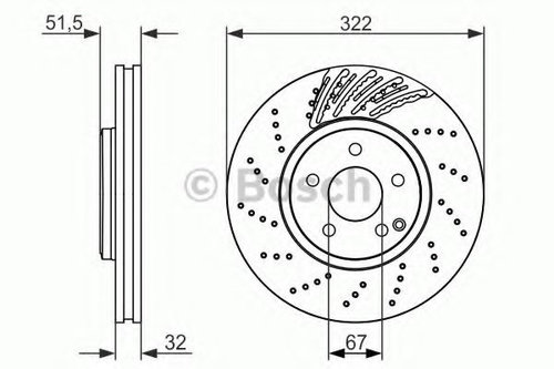 Disc frana MERCEDES CLS (C218) (2011 - 2016) BOSCH 0 986 479 720 piesa NOUA