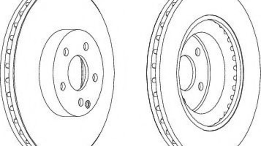 Disc frana MERCEDES CLS (C219) (2004 - 2011) FERODO DDF1595C-1 piesa NOUA