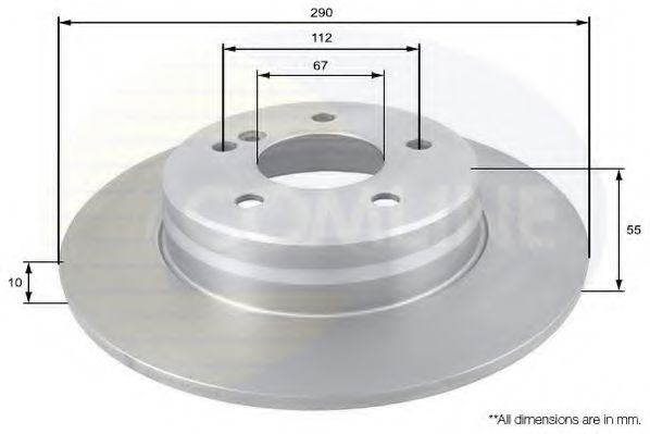 Disc frana MERCEDES E-CLASS Combi (S124) (1993 - 1996) COMLINE ADC1635 piesa NOUA