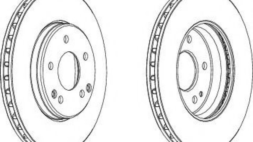 Disc frana MERCEDES E-CLASS Combi (S210) (1996 - 2003) FERODO DDF1135C piesa NOUA