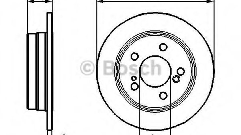 Disc frana MERCEDES E-CLASS Cupe (C124) (1993 - 1997) BOSCH 0 986 478 188 piesa NOUA