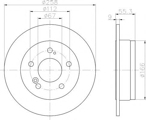 Disc frana MERCEDES E-CLASS Cupe (C124) (1993 - 1997) TEXTAR 92032003 piesa NOUA