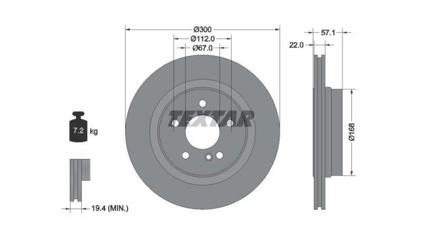 Disc frana Mercedes E-CLASS cupe (C207) 2009-2016 #2 0004231212