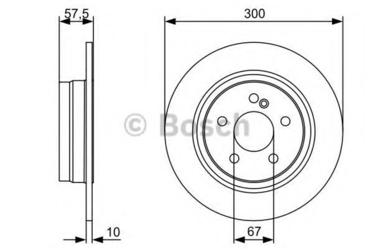 Disc frana MERCEDES E-CLASS Cupe (C207) (2009 - 2016) BOSCH 0 986 479 410 piesa NOUA