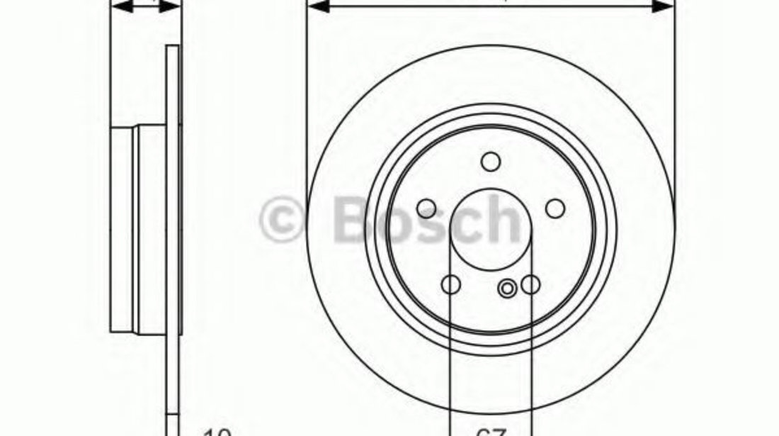 Disc frana MERCEDES E-CLASS Cupe (C207) (2009 - 2016) BOSCH 0 986 479 S92 piesa NOUA