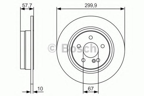 Disc frana MERCEDES E-CLASS Cupe (C207) (2009 - 2016) BOSCH 0 986 479 S92 piesa NOUA