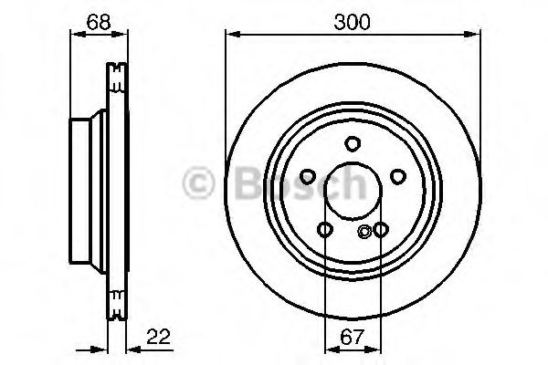 Disc frana MERCEDES E-CLASS T-Model (S211) (2003 - 2009) BOSCH 0 986 479 042 piesa NOUA