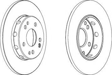 Disc frana MERCEDES E-CLASS (W124) (1993 - 1995) FERODO DDF124 piesa NOUA