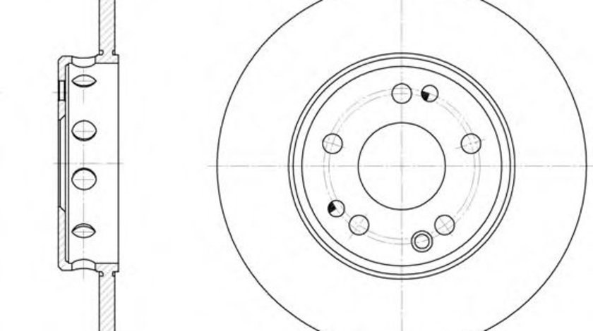 Disc frana MERCEDES E-CLASS (W124) (1993 - 1995) REMSA 6311.00 piesa NOUA