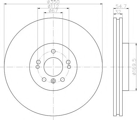 Disc frana MERCEDES GL-CLASS (X164) (2006 - 2012) TEXTAR 92150705 piesa NOUA