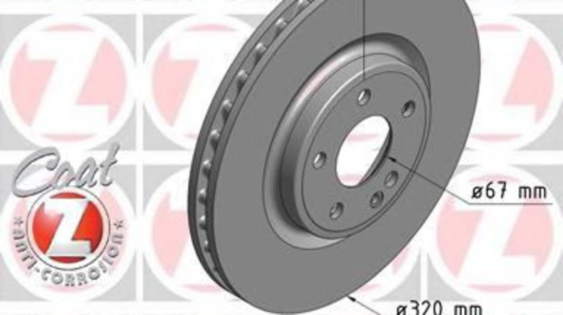 Disc frana MERCEDES GLA-CLASS (X156) (2013 - 2016) ZIMMERMANN 400.3693.20 piesa NOUA