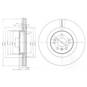 Disc frana MERCEDES M-CLASS (W164) (2005 - 2011) DELPHI BG9013 piesa NOUA