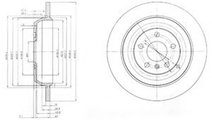 Disc frana MERCEDES M-CLASS (W164) (2005 - 2011) D...