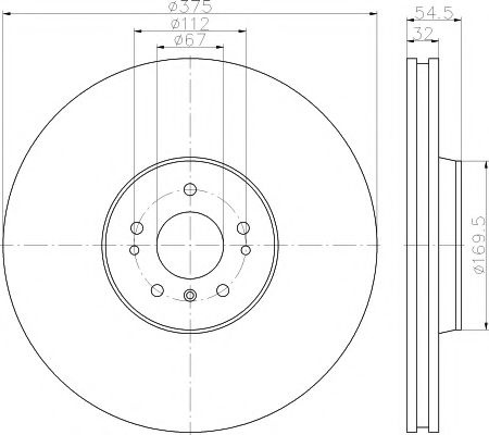 Disc frana MERCEDES M-CLASS (W164) (2005 - 2011) TEXTAR 92176603 piesa NOUA