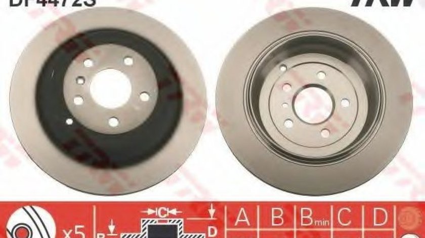 Disc frana MERCEDES M-CLASS (W164) (2005 - 2011) TRW DF4472S piesa NOUA