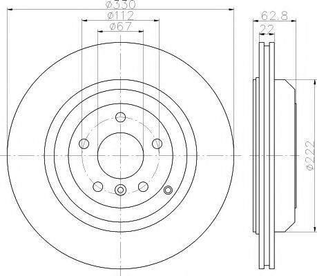 Disc frana MERCEDES R-CLASS (W251, V251) (2006 - 2016) TEXTAR 92150903 piesa NOUA