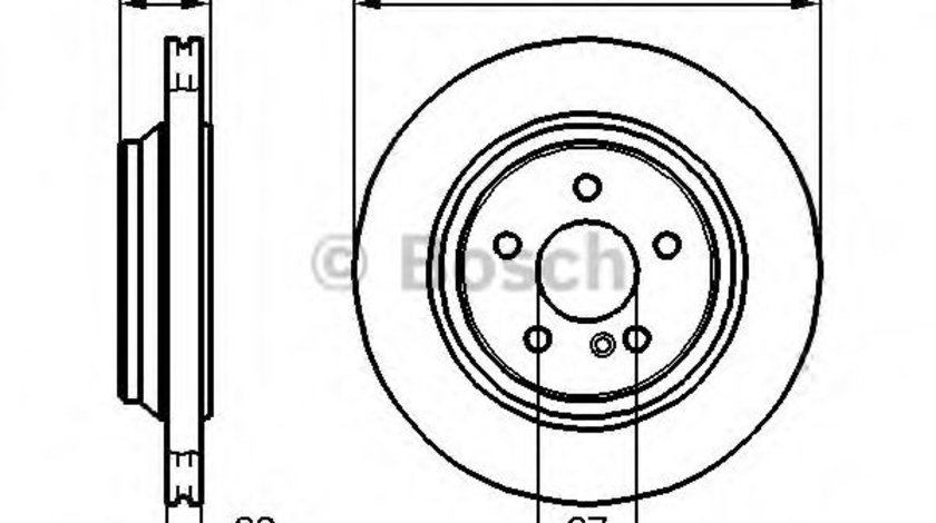 Disc frana MERCEDES S-CLASS (W220) (1998 - 2005) BOSCH 0 986 478 473 piesa NOUA