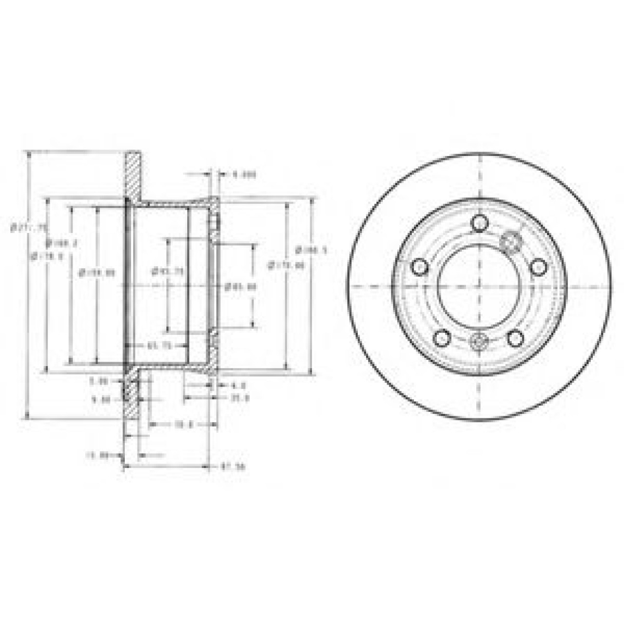 Disc frana MERCEDES SPRINTER 2-t bus (901, 902) (1995 - 2006) DELPHI BG3237 piesa NOUA