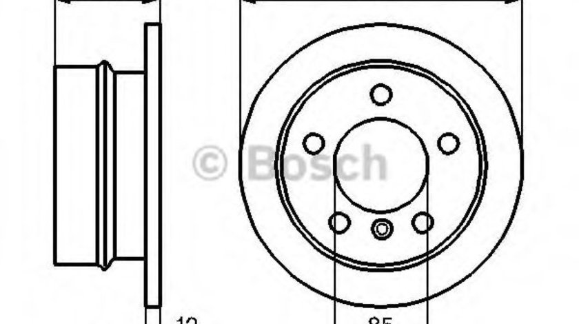 Disc frana MERCEDES SPRINTER 2-t caroserie (901, 902) (1995 - 2006) BOSCH 0 986 478 863 piesa NOUA