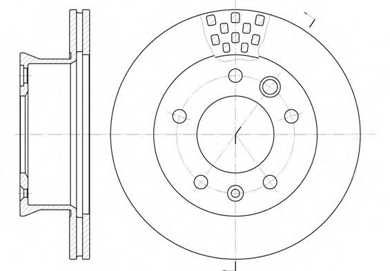 Disc frana MERCEDES SPRINTER 2-t platou / sasiu (901, 902) (1995 - 2006) REMSA 6461.10 piesa NOUA