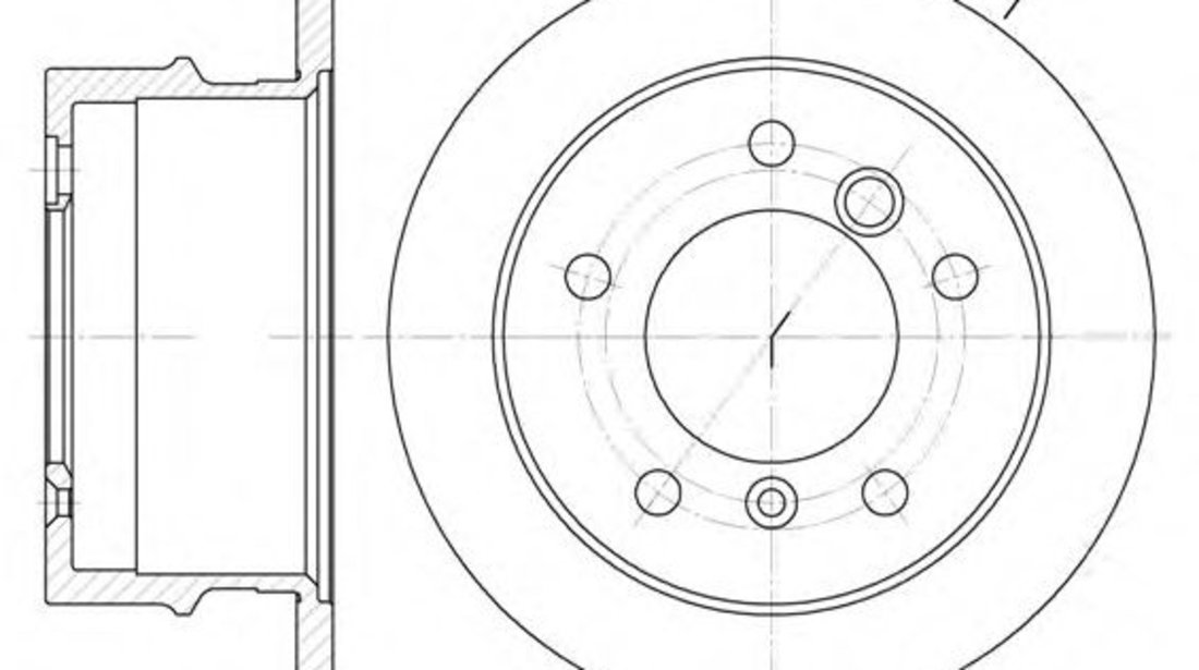 Disc frana MERCEDES SPRINTER 3-t caroserie (903) (1995 - 2006) REMSA 6565.00 piesa NOUA