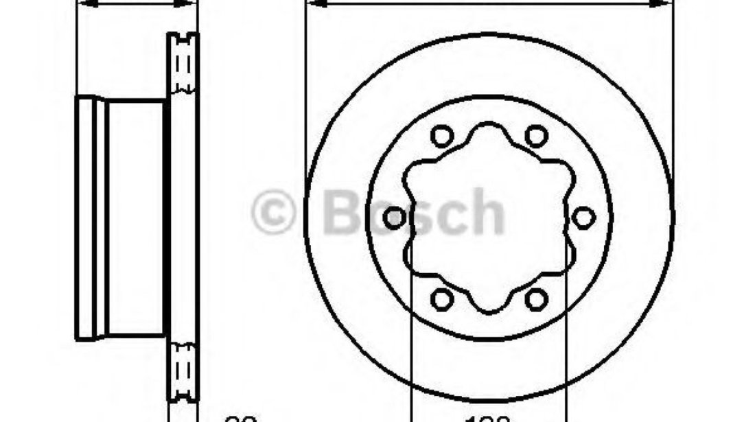 Disc frana MERCEDES SPRINTER 3-t caroserie (903) (1995 - 2006) BOSCH 0 986 478 555 piesa NOUA