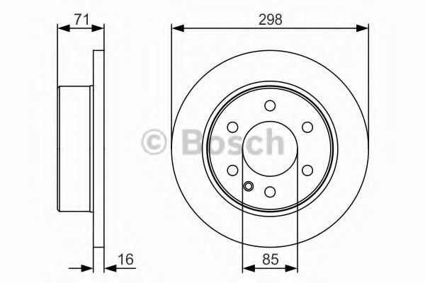 Disc frana MERCEDES SPRINTER 3-t caroserie (906) (2006 - 2016) BOSCH 0 986 479 S05 piesa NOUA