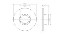 Disc frana Mercedes T2/LN1 caroserie inchisa/combi...